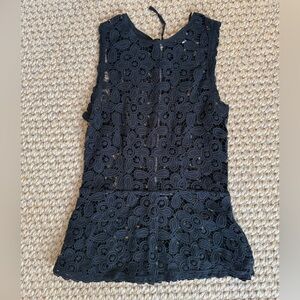 Intermix Black Lace Floral Top